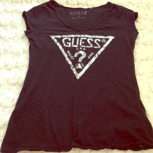 Guess v neck shirt